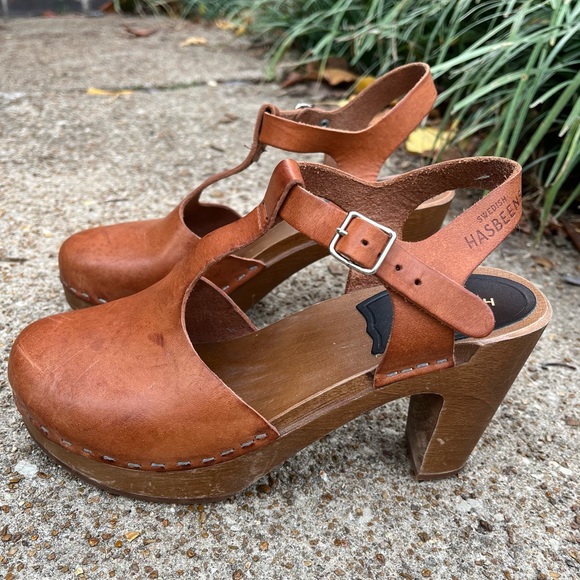 Swedish Hasbeens T-strap style clog - Picture 8 of 10